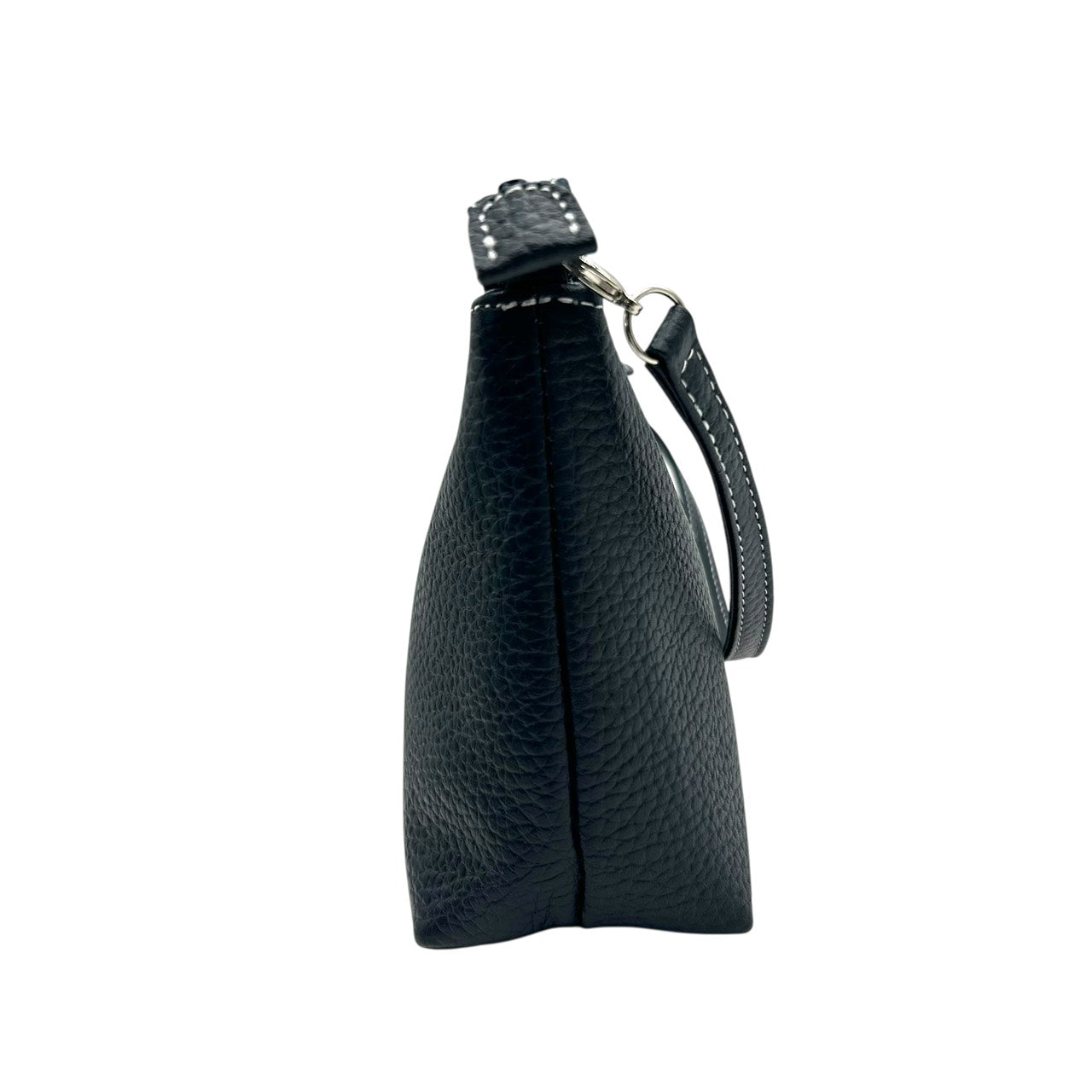 未使用級 キタムラ Kitamura レザー ショルダーバッグ ワンショルダー 黒 ブラック シルバー金具 Kロゴ S6