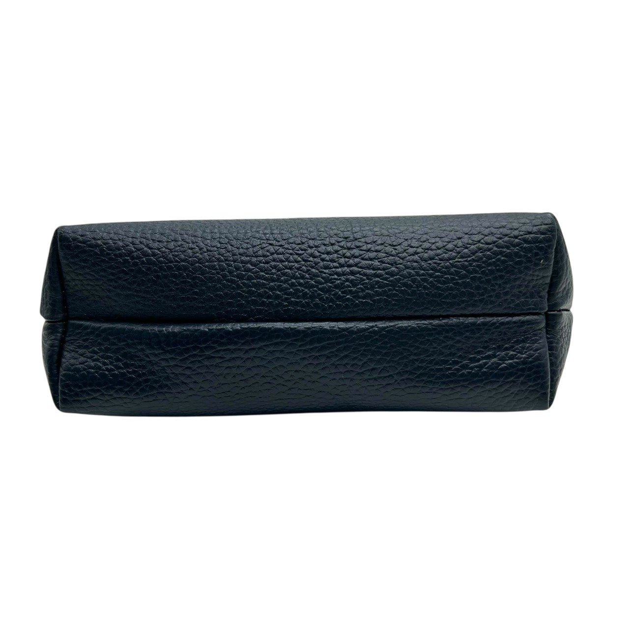 未使用級 キタムラ Kitamura レザー ショルダーバッグ ワンショルダー 黒 ブラック シルバー金具 Kロゴ S6