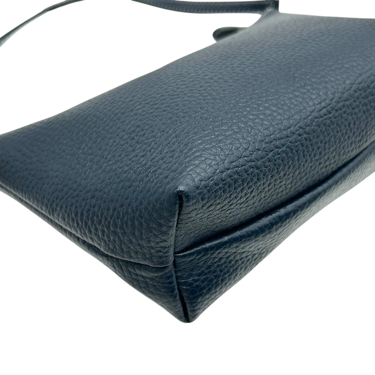 未使用級 キタムラ Kitamura レザー ショルダーバッグ ワンショルダー 黒 ブラック シルバー金具 Kロゴ S6