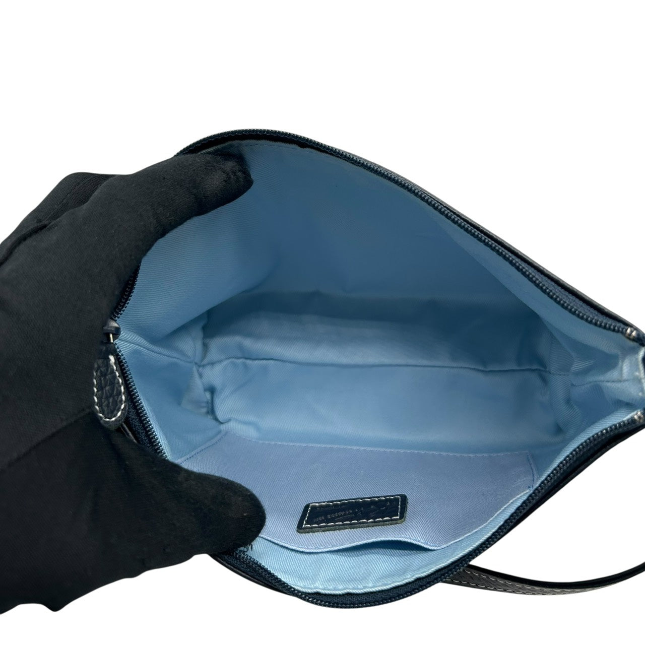 未使用級 キタムラ Kitamura レザー ショルダーバッグ ワンショルダー 黒 ブラック シルバー金具 Kロゴ S6