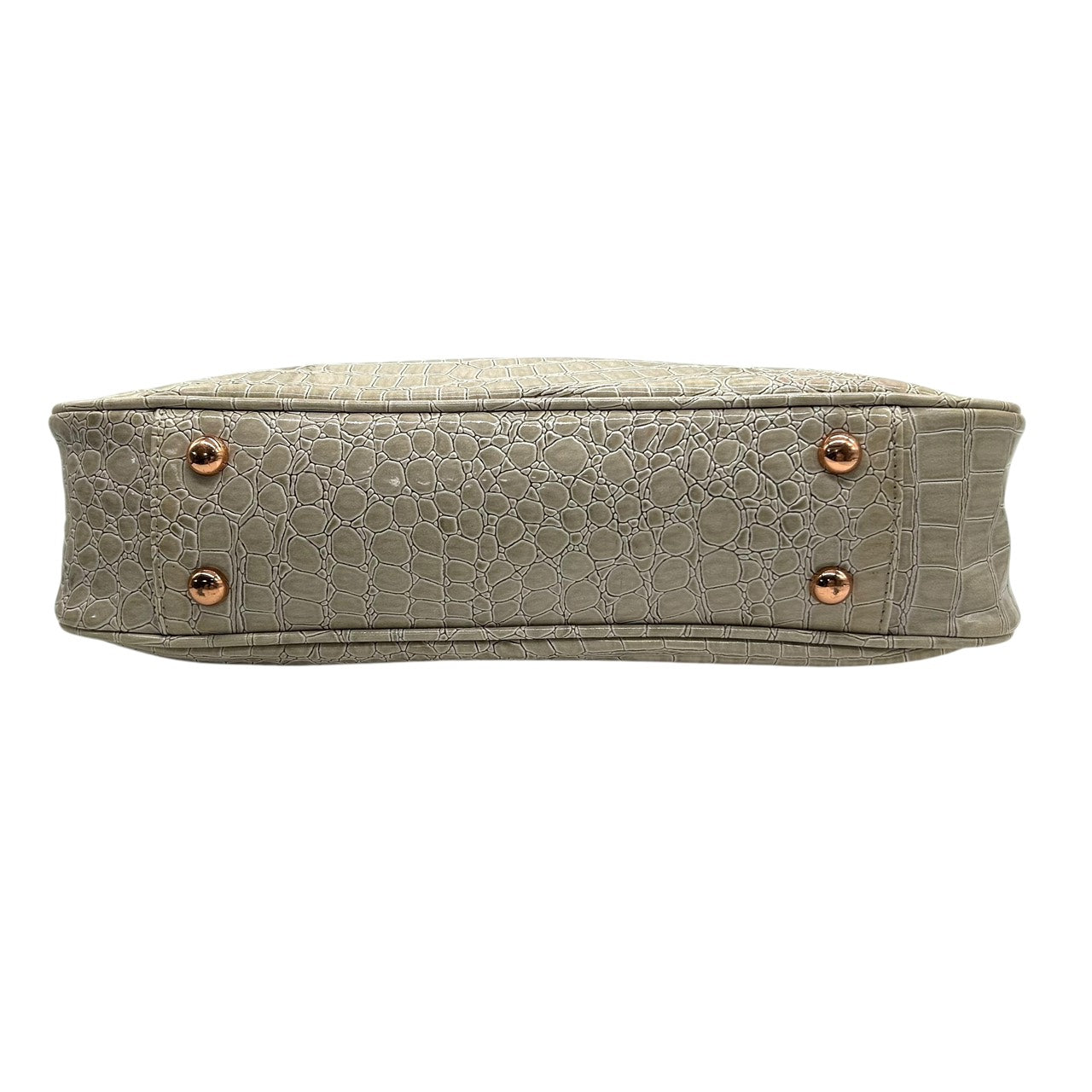 フォリフォリ Folli Follie ハンドバッグ トートバッグ 型押し ベージュ 上品 エレガント S55