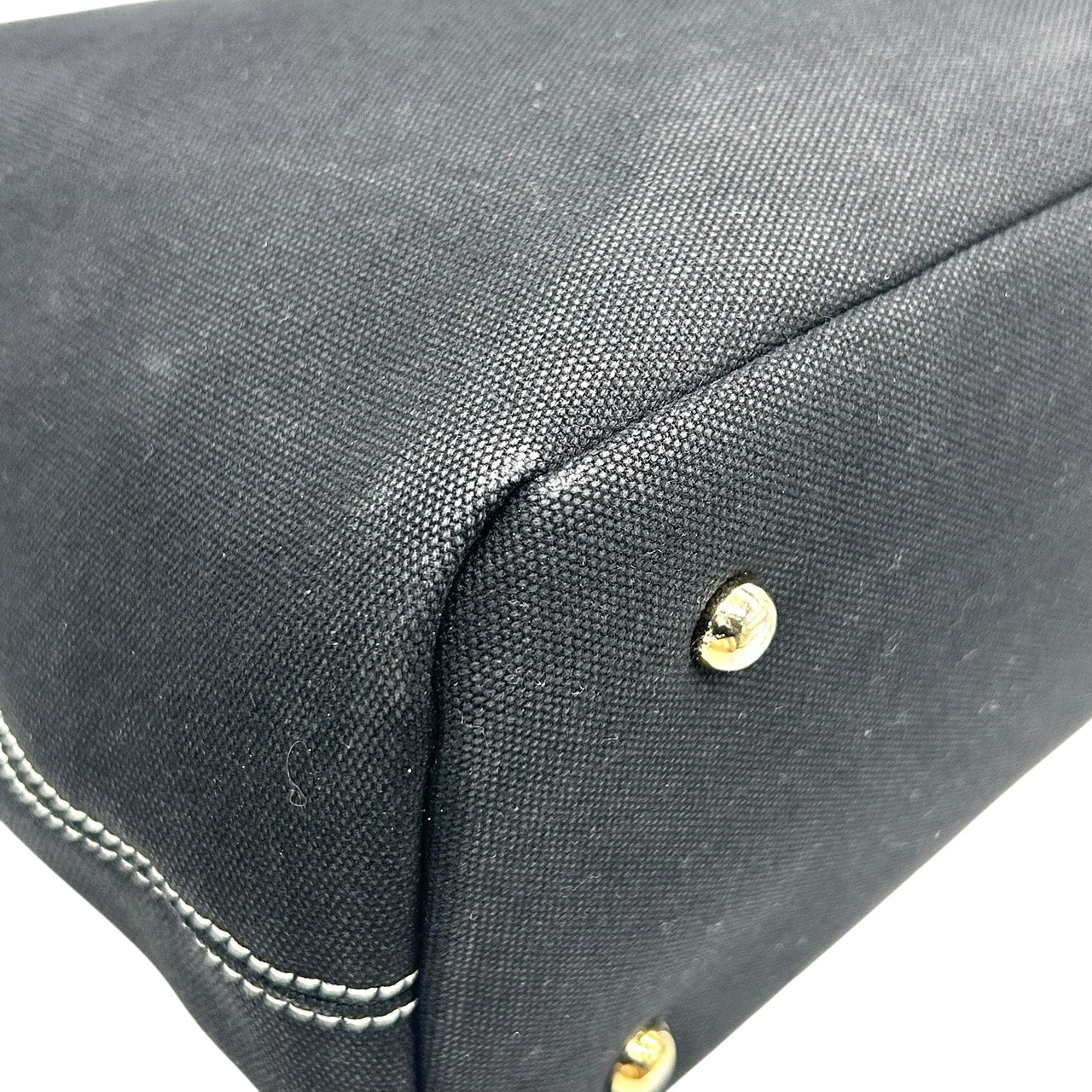 ポロラルフローレン Polo Ralph Lauren トートバッグ ハンドバッグ キャンバス×レザー 黒 ブラック 茶色 ブラウン ホースロゴ ポロ刺繍 S39