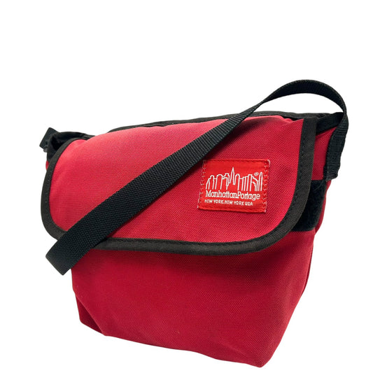 マンハッタンポーテージ Manhattan Portage メッセンジャーバッグ ショルダーバッグ 赤 レッド コーデュラナイロン S71