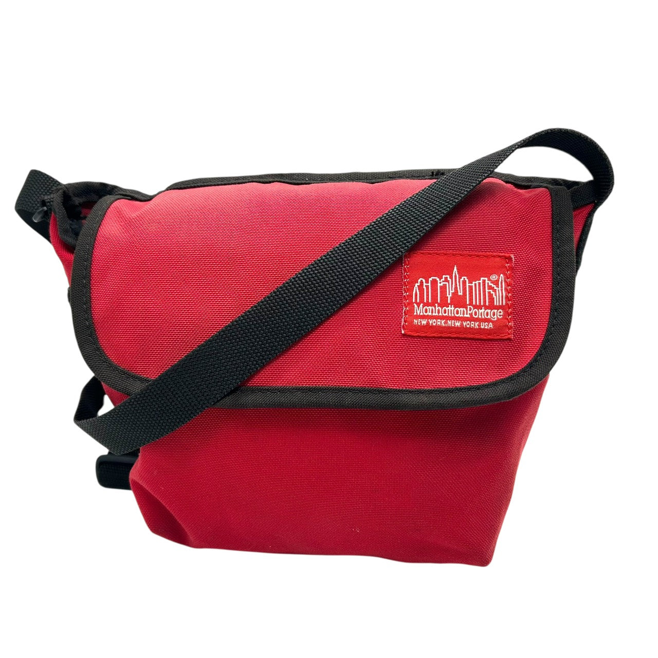 マンハッタンポーテージ Manhattan Portage メッセンジャーバッグ ショルダーバッグ 赤 レッド コーデュラナイロン S71