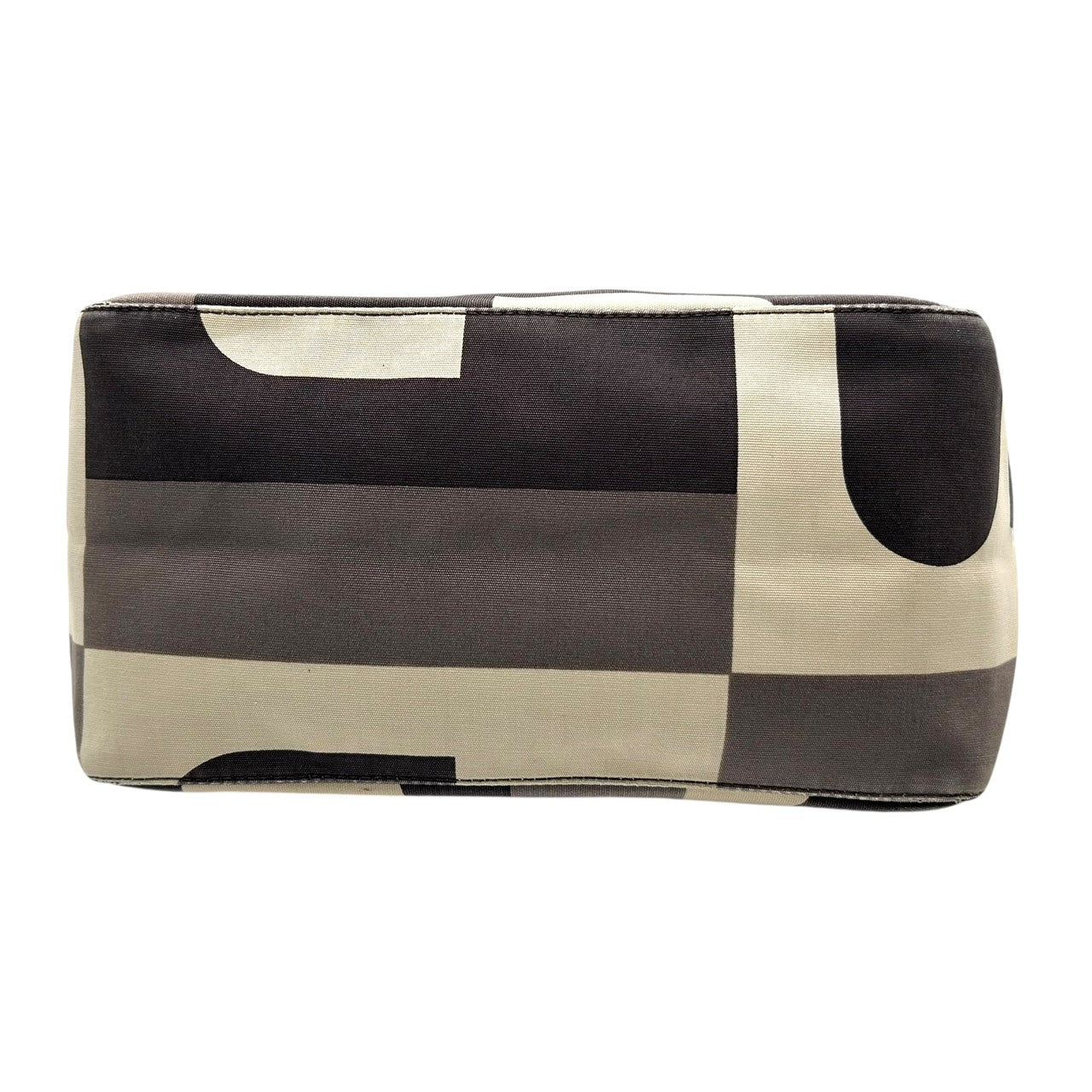 バリー BALLY トートバッグ ハンドバッグ キャンバス 幾何学柄 ベージュ 黒 ブラック 茶色 ブラウン シンプル 高級感 S71