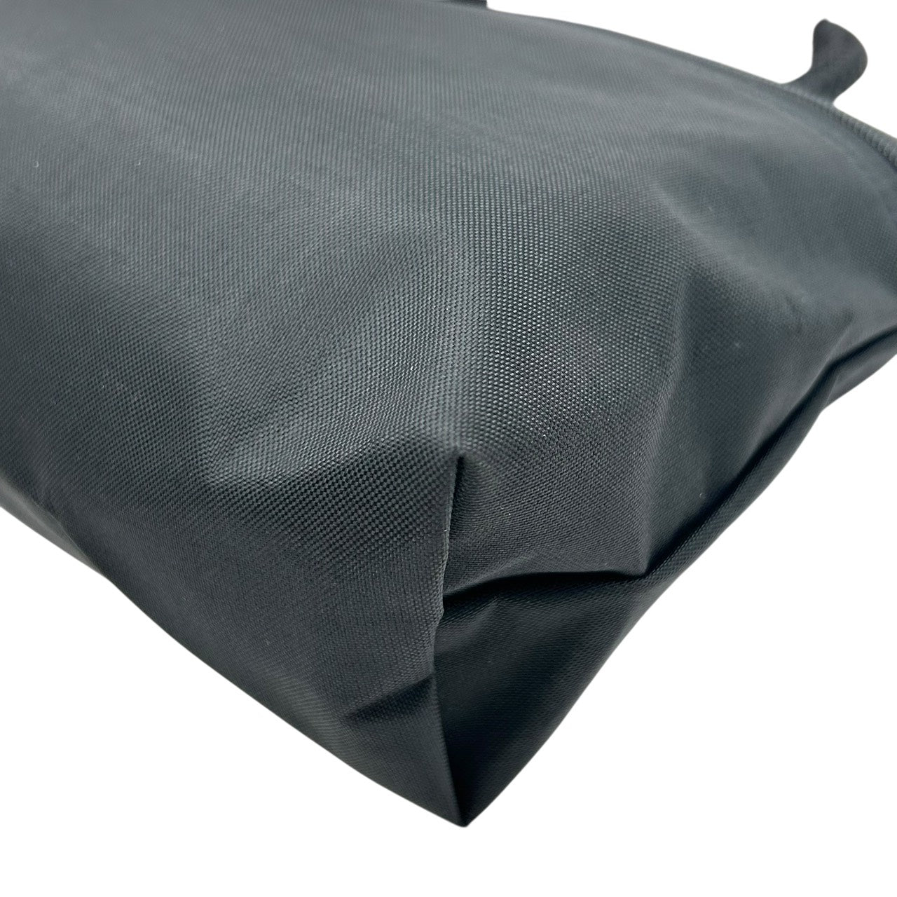 美品 ロンシャン Longchamp ナイロン×レザー ハンドバッグ トートバッグ 黒 ブラック 茶色 ブラウン 軽量 収納力 S71