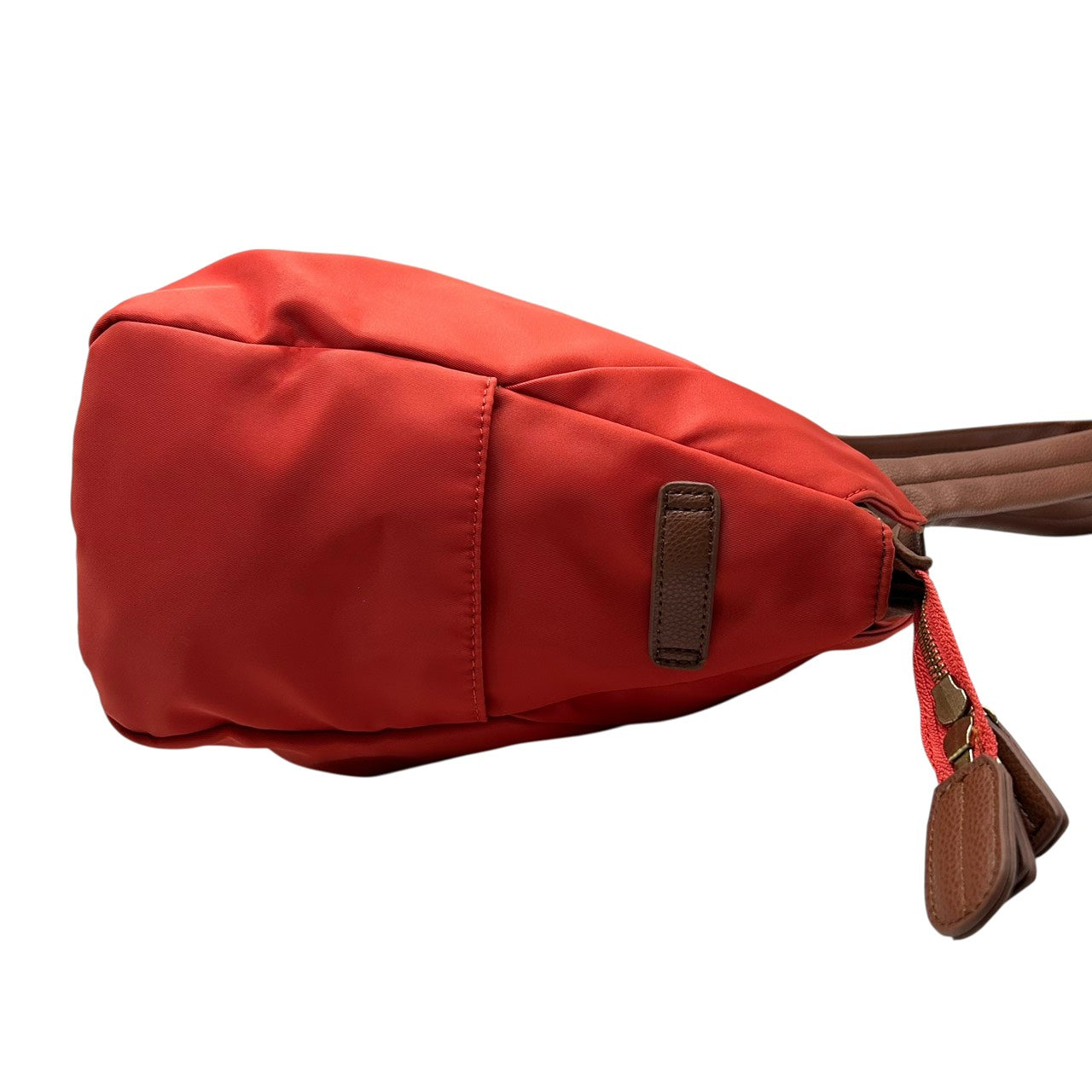 マックレガー McGREGOR ナイロン×レザー トートバッグ ショルダーバッグ オレンジ 茶色 ブラウン 大容量 通勤 T3