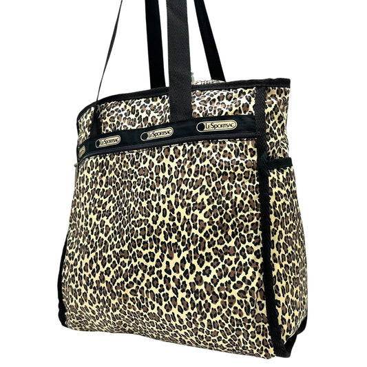 レスポートサック LeSportsac レオパード トートバッグ ナイロン 大容量 軽量 ヒョウ柄 黒 ブラック ベージュ S60
