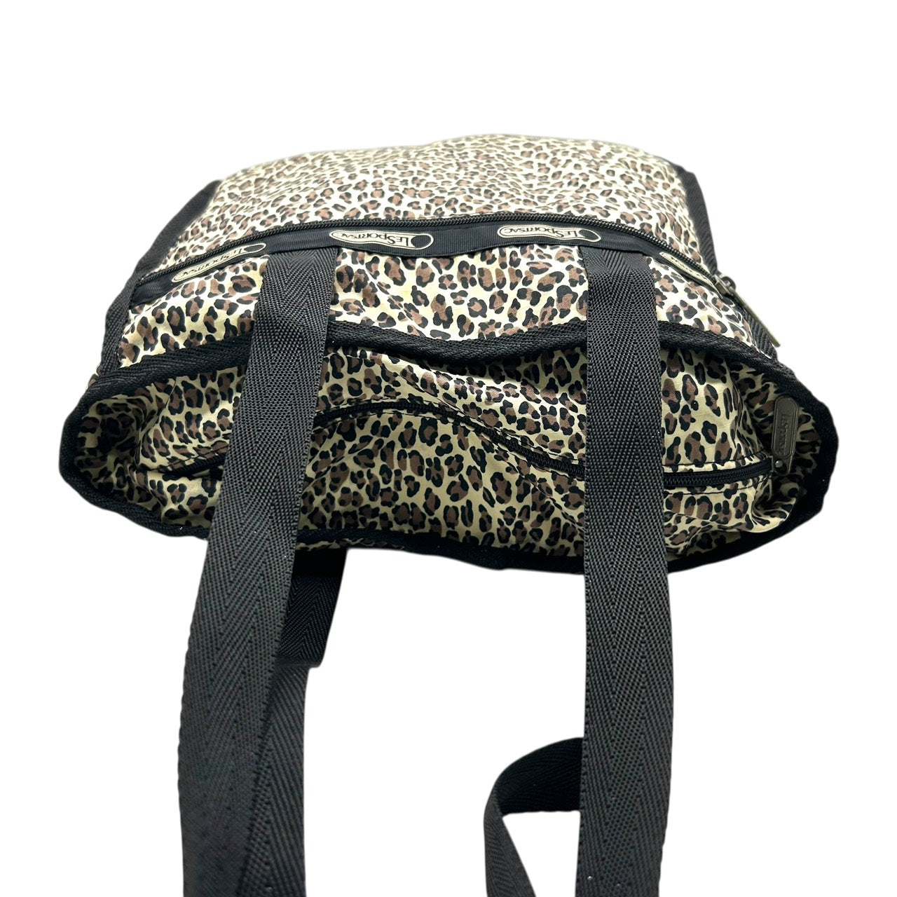 レスポートサック LeSportsac レオパード トートバッグ ナイロン 大容量 軽量 ヒョウ柄 黒 ブラック ベージュ S60