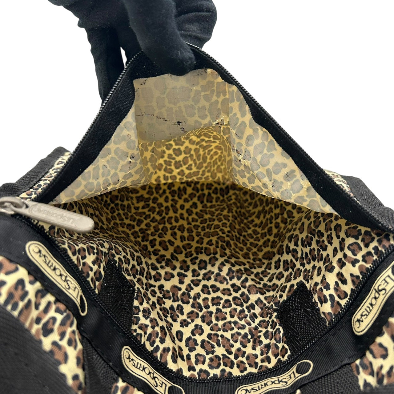 レスポートサック LeSportsac レオパード トートバッグ ナイロン 大容量 軽量 ヒョウ柄 黒 ブラック ベージュ S60