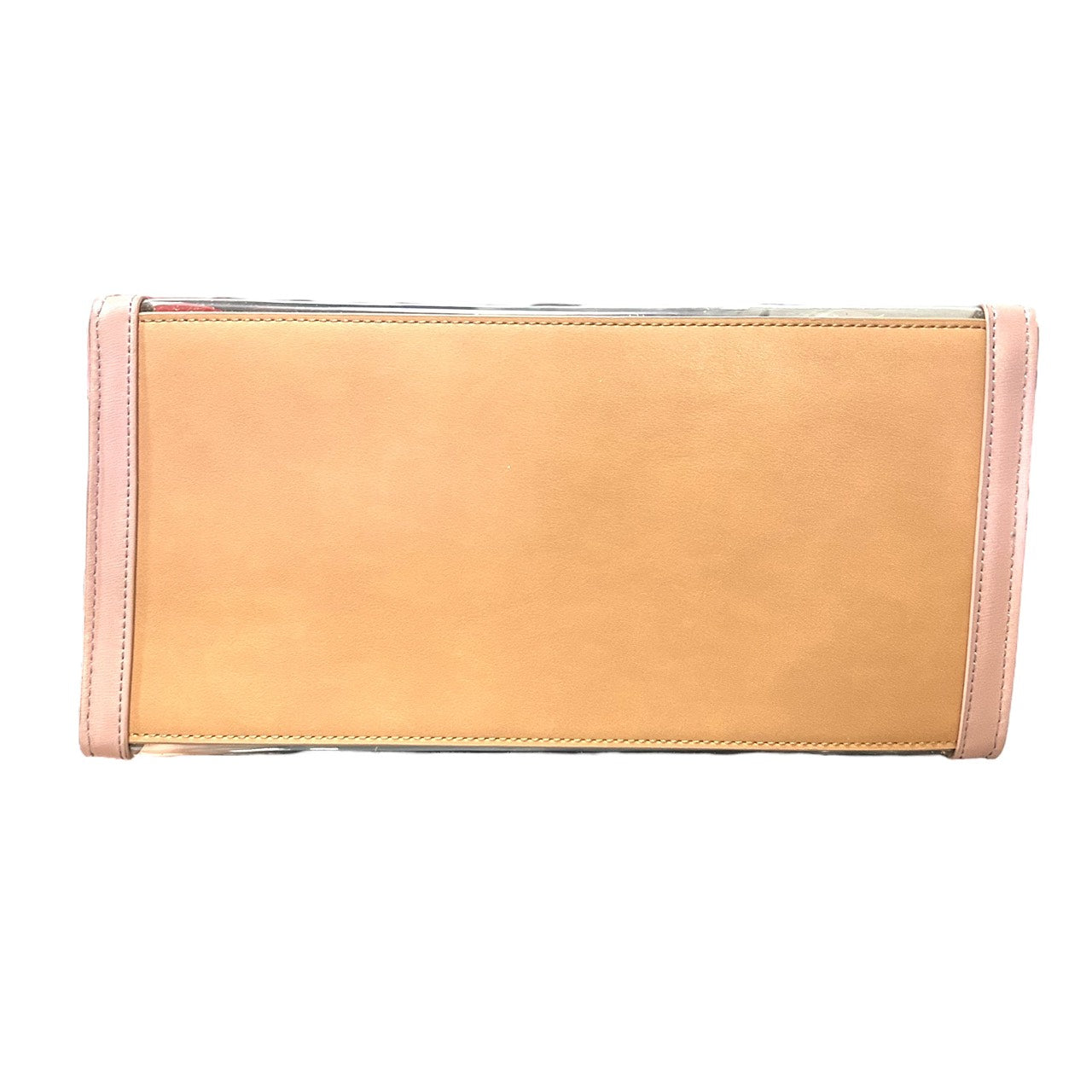 サマンサタバサ Samantha Thavasa トートバッグ クリア PVC レザー イエロー ベージュ×マスタード インナーポーチ付き S60