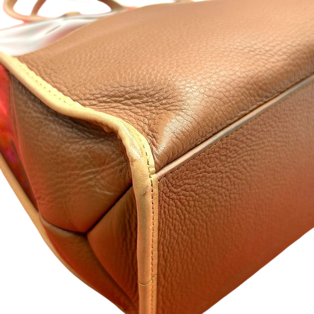 トリーバーチ TORY BURCH トートバッグ PVC クリア レザー 茶色 ブラウン系 パンチングロゴ ダブルT 上品 おしゃれ S66