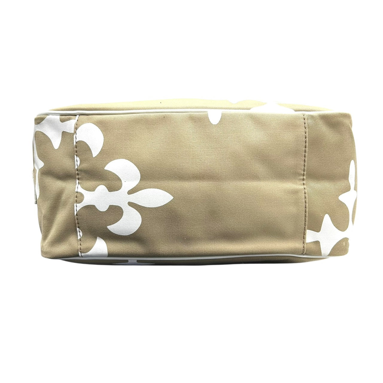 新品同様 ラシット russet トートバッグ ハンドバッグ ナイロン×レザー 白 ホワイト ベージュ ピンクハンドル A4収納可 軽量 上品 S26