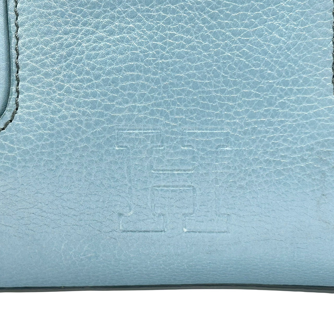 ヒロフ HIROFU ハンドバッグ ボストンバッグ レザー 水色 ライトブルー 本革 上品 シンプル 高級 S26