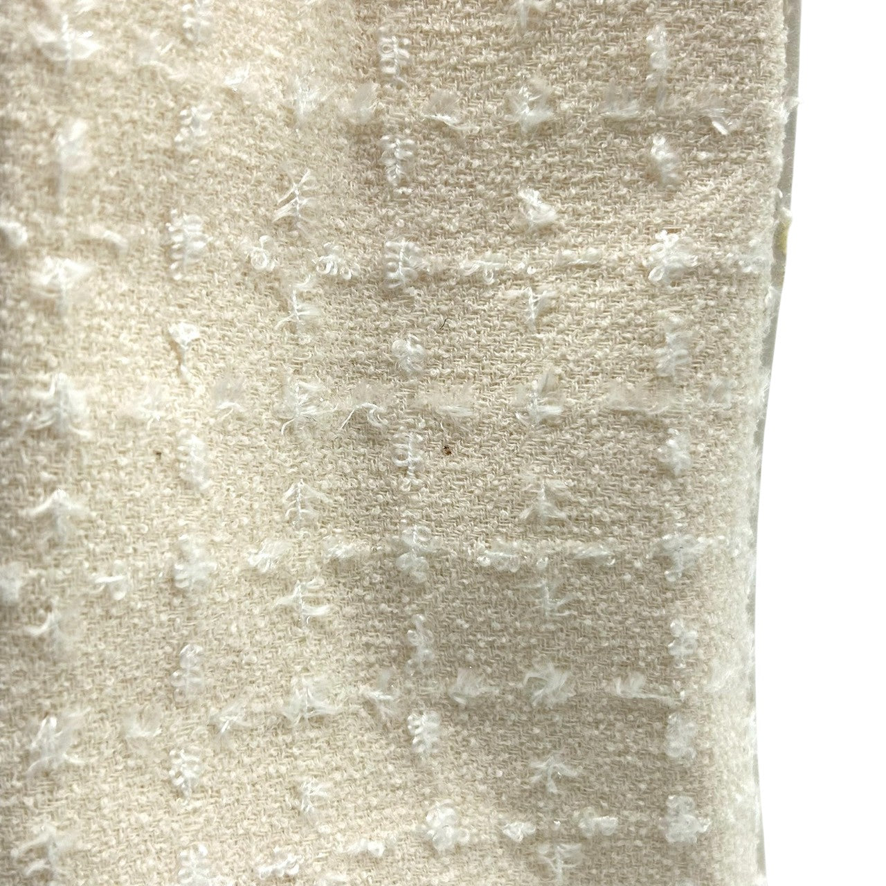 【美品】Samantha Vega サマンサベガ ハンドバッグ トートバッグ ワンショルダー 自立可 A4収納可 ツイード キャンバス レザー ホワイト アイボリー系 レディース フェミニン エレガント 上品 通勤通学 人気モデル クリーニング済み s33