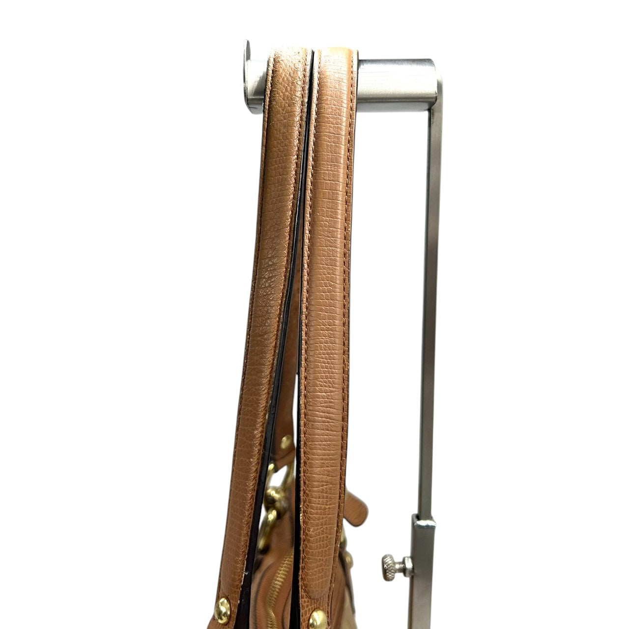 【COACH】コーチ クリスティン 型押しレザー ショルダーバッグ ワンショルダー F18301 シグネチャー キャンバス レザー ブラウン系 A4収納可 ターンロック チェーンハンドル レディース 通勤通学 エレガント 人気モデル クリーニング済み s32