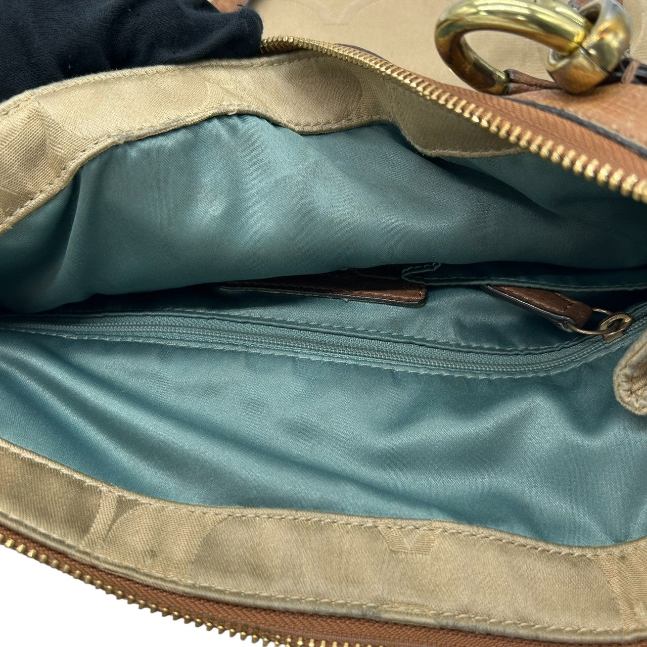 【COACH】コーチ クリスティン 型押しレザー ショルダーバッグ ワンショルダー F18301 シグネチャー キャンバス レザー ブラウン系 A4収納可 ターンロック チェーンハンドル レディース 通勤通学 エレガント 人気モデル クリーニング済み s32