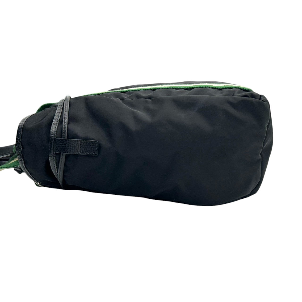 【Orobianco】オロビアンコ トートバッグ ワンショルダー A4収納可 大容量 ナイロン レザー ブラック グリーン ストライプハンドル メンズ レディース ユニセックス ビジネスバッグ 通勤通学 イタリア製 人気モデル クリーニング済み X