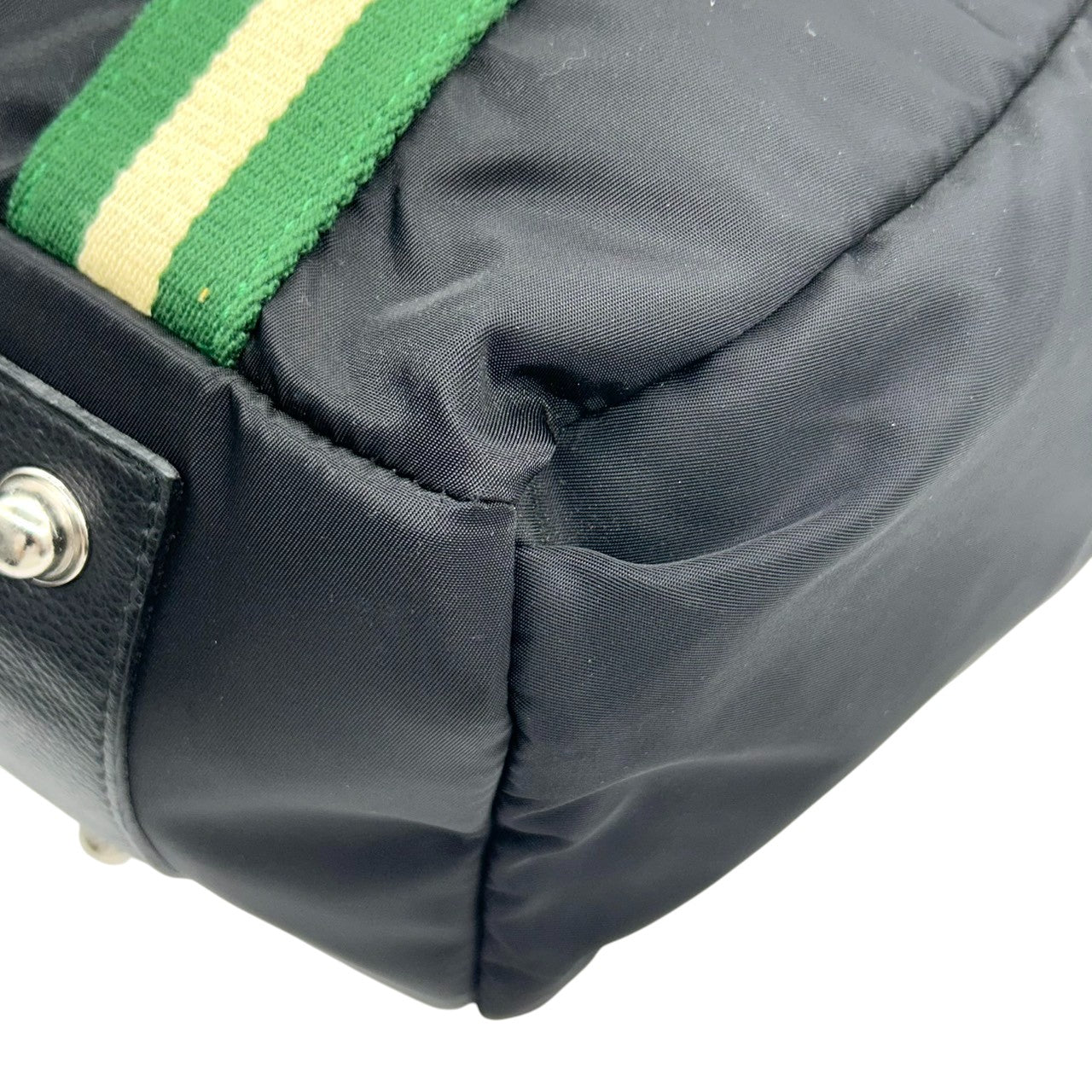 【Orobianco】オロビアンコ トートバッグ ワンショルダー A4収納可 大容量 ナイロン レザー ブラック グリーン ストライプハンドル メンズ レディース ユニセックス ビジネスバッグ 通勤通学 イタリア製 人気モデル クリーニング済み X