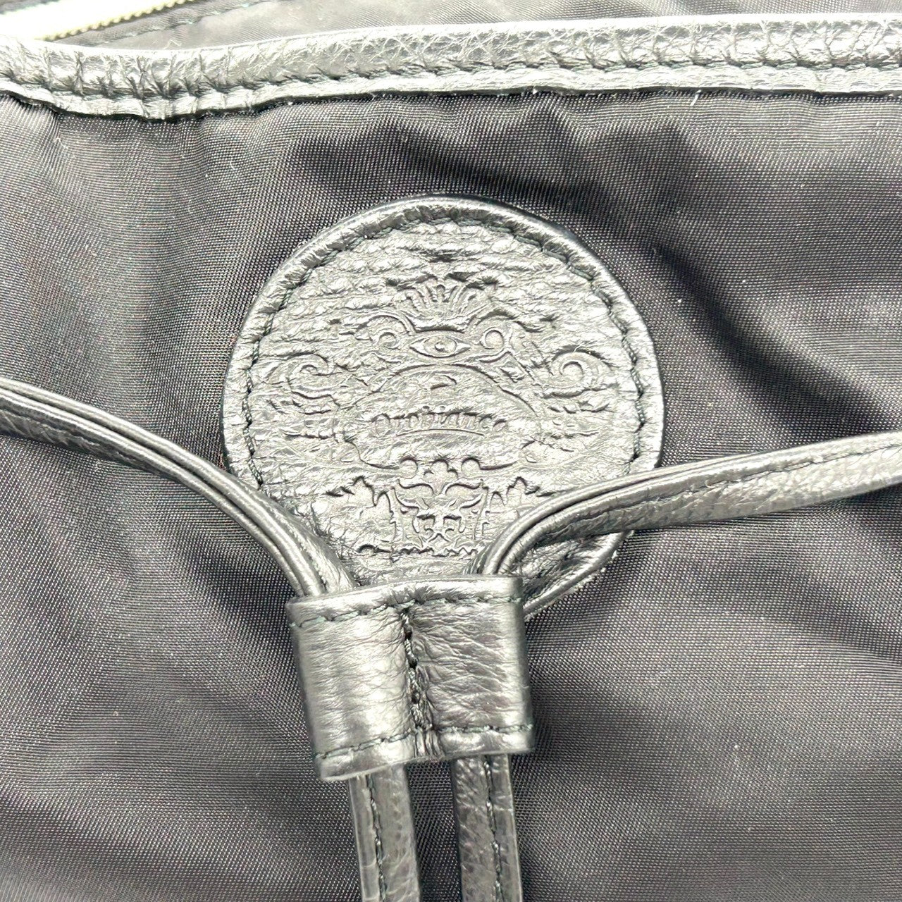 【Orobianco】オロビアンコ トートバッグ ワンショルダー A4収納可 大容量 ナイロン レザー ブラック グリーン ストライプハンドル メンズ レディース ユニセックス ビジネスバッグ 通勤通学 イタリア製 人気モデル クリーニング済み X