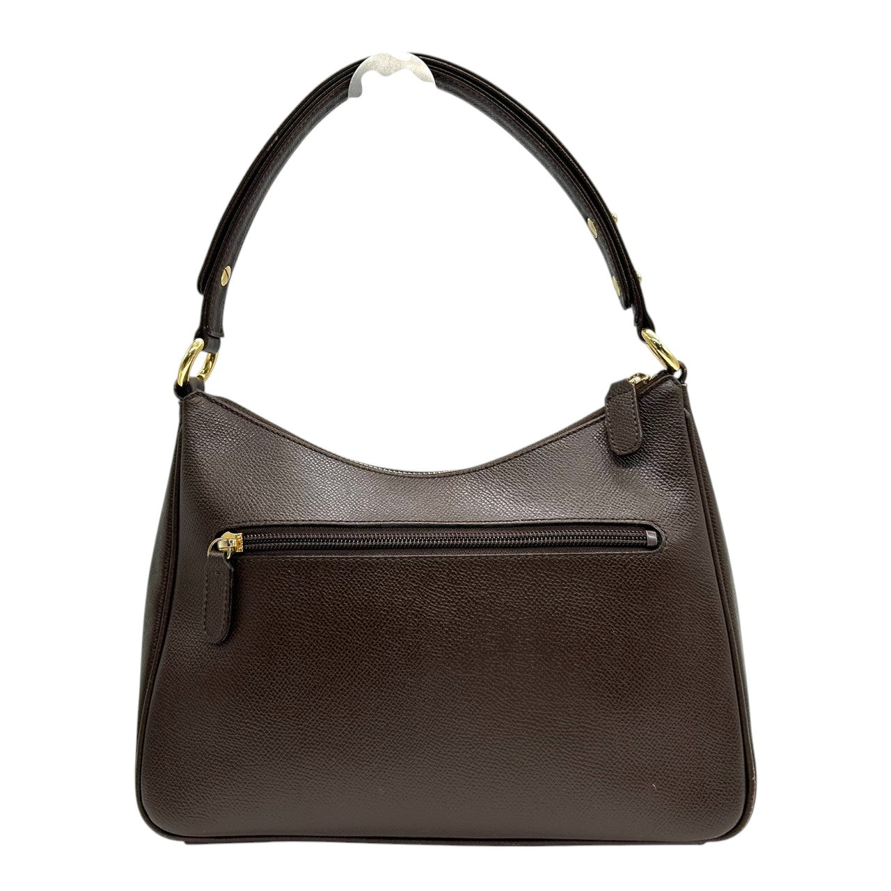 【mila Schn】ミラショーン ハンドバッグ ワンショルダー 自立可 Mロゴ 本革 レザー ダークブラウン ゴールド金具 レディース ヴィンテージ クラシック エレガント フォーマル パーティー 人気モデル クリーニング済み s99