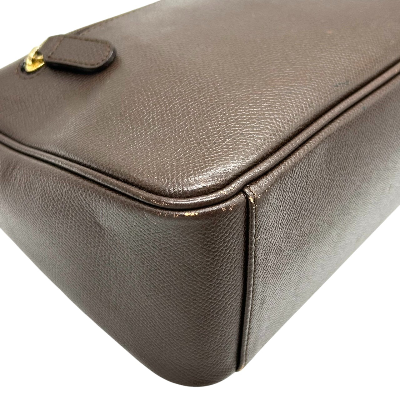 【mila Schn】ミラショーン ハンドバッグ ワンショルダー 自立可 Mロゴ 本革 レザー ダークブラウン ゴールド金具 レディース ヴィンテージ クラシック エレガント フォーマル パーティー 人気モデル クリーニング済み s99