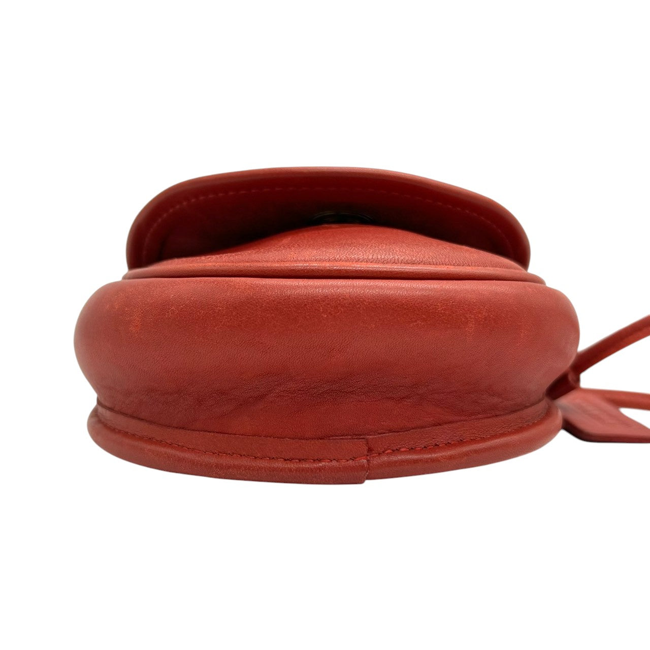 【希少/USA製】オールドコーチ COACH ショルダーバッグ ポシェット ミニバッグ レッド グラブタンレザー ドイツホック ゴールド金具 USA製 1086-335 ヴィンテージ レディース クラシック レアモデル S51