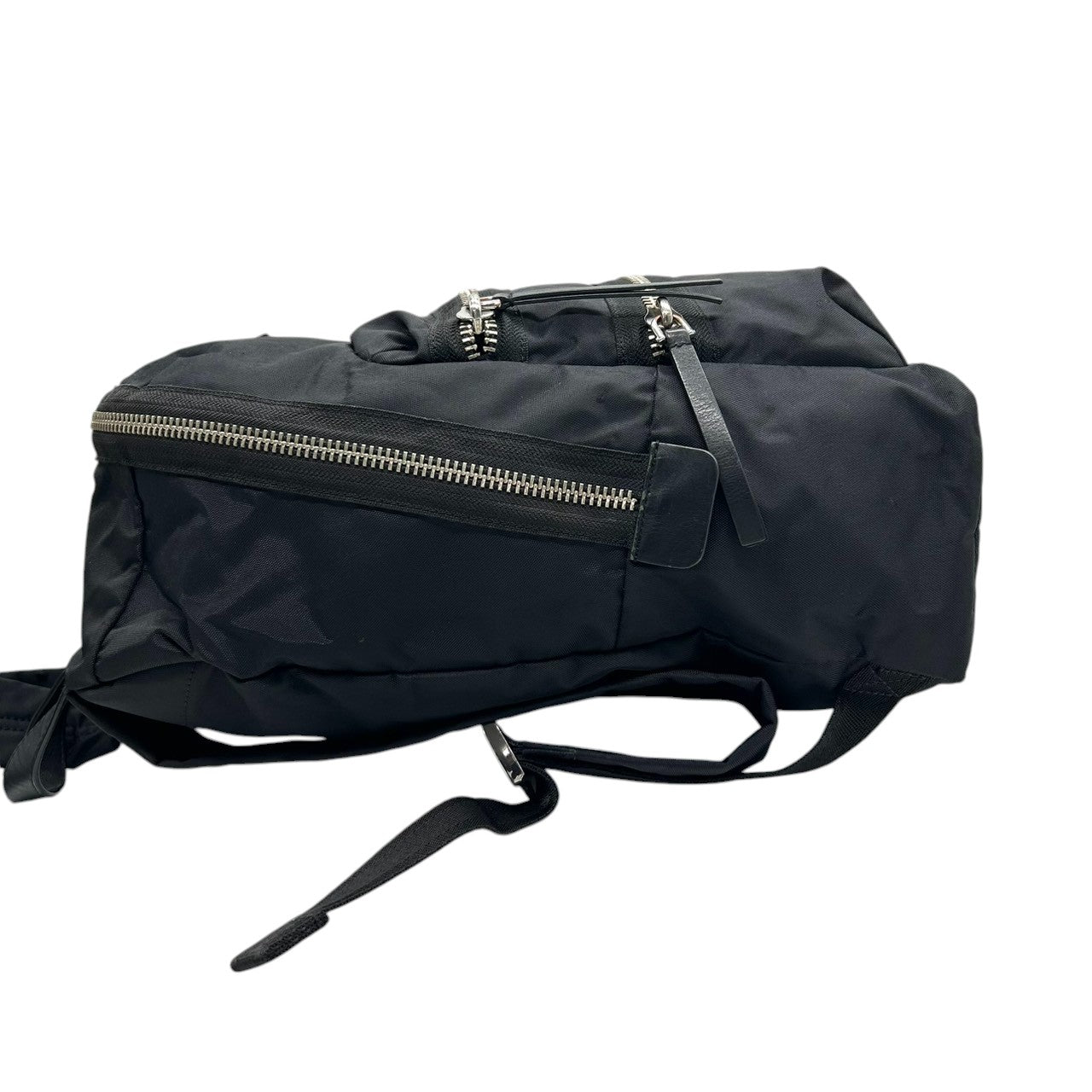 【美品】MARC JACOBS マークジェイコブス ナイロンバイカー バックパック M0008296 リュックサック A4収納可 ブラック 黒 多機能 軽量 メンズ レディース ユニセックス 通勤通学 人気モデル クリーニング済み s51