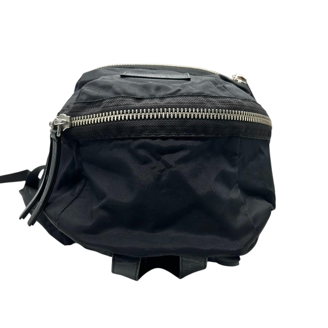 【美品】MARC JACOBS マークジェイコブス ナイロンバイカー バックパック M0008296 リュックサック A4収納可 ブラック 黒 多機能 軽量 メンズ レディース ユニセックス 通勤通学 人気モデル クリーニング済み s51