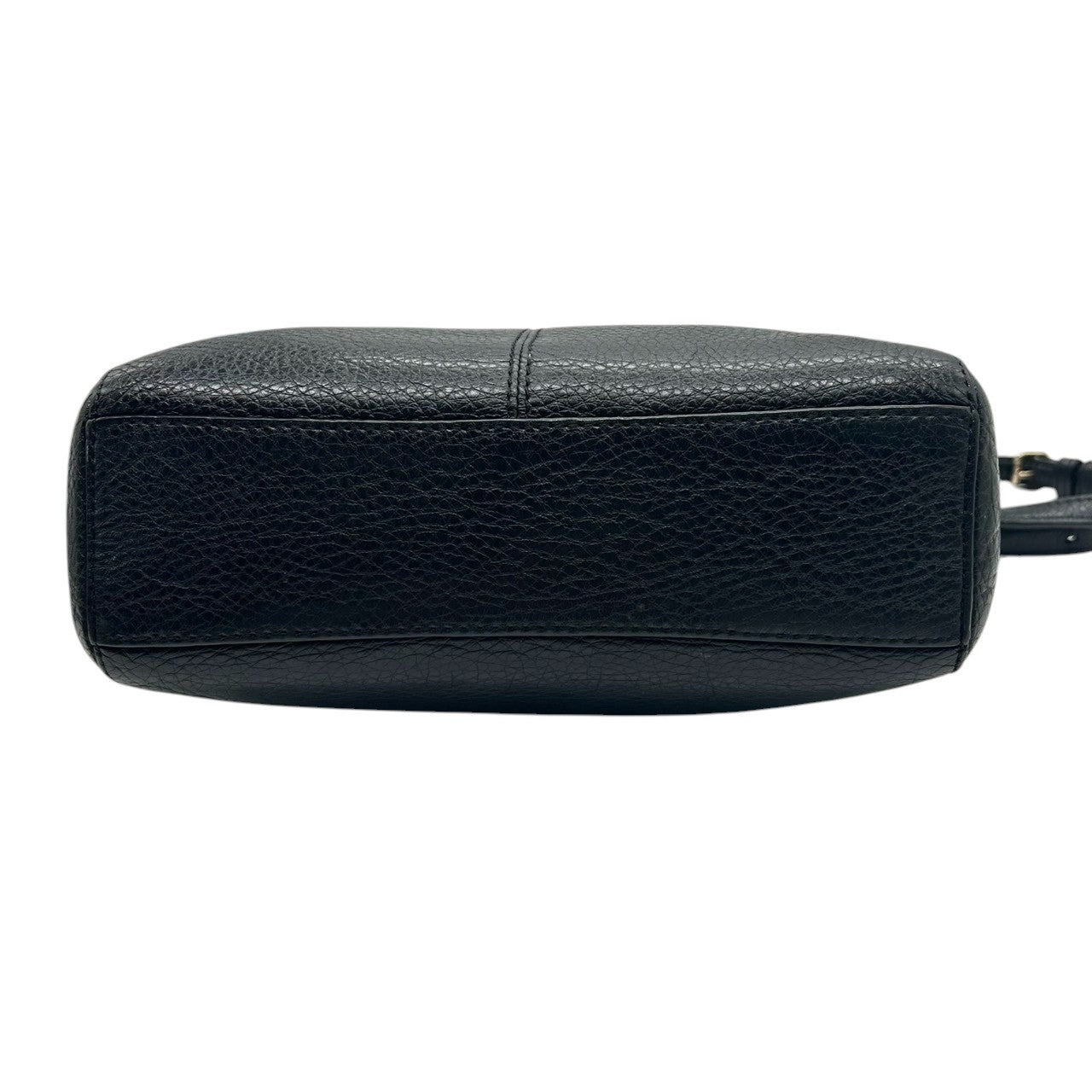 【COACH】コーチ 2WAY ハンドバッグ ショルダーバッグ プレーリーサッチェル 斜め掛け可 クロスボディ 本革 ペブルドレザー ブラック 黒 ゴールド金具 ホースアンドキャリッジロゴ レディース エレガント ビジネス 人気モデル クリーニング済み s45