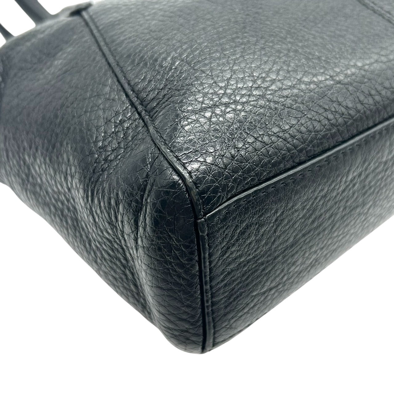 【COACH】コーチ 2WAY ハンドバッグ ショルダーバッグ プレーリーサッチェル 斜め掛け可 クロスボディ 本革 ペブルドレザー ブラック 黒 ゴールド金具 ホースアンドキャリッジロゴ レディース エレガント ビジネス 人気モデル クリーニング済み s45