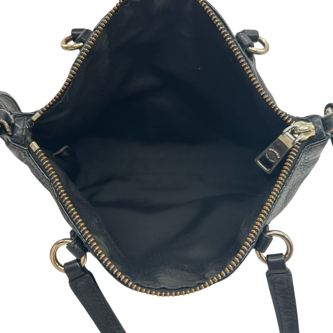 【COACH】コーチ 2WAY ハンドバッグ ショルダーバッグ プレーリーサッチェル 斜め掛け可 クロスボディ 本革 ペブルドレザー ブラック 黒 ゴールド金具 ホースアンドキャリッジロゴ レディース エレガント ビジネス 人気モデル クリーニング済み s45