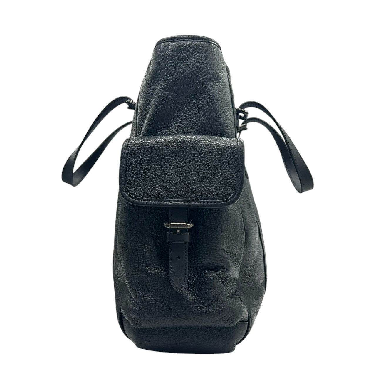 COACH コーチ フィールド トートバッグ CR324 ビジネスバッグ ブリーフケース A4収納可 自立可 大容量 本革 ペブルドレザー ブラック 黒 シルバー金具 メンズ 通勤通学 書類鞄 人気モデル クリーニング済み X