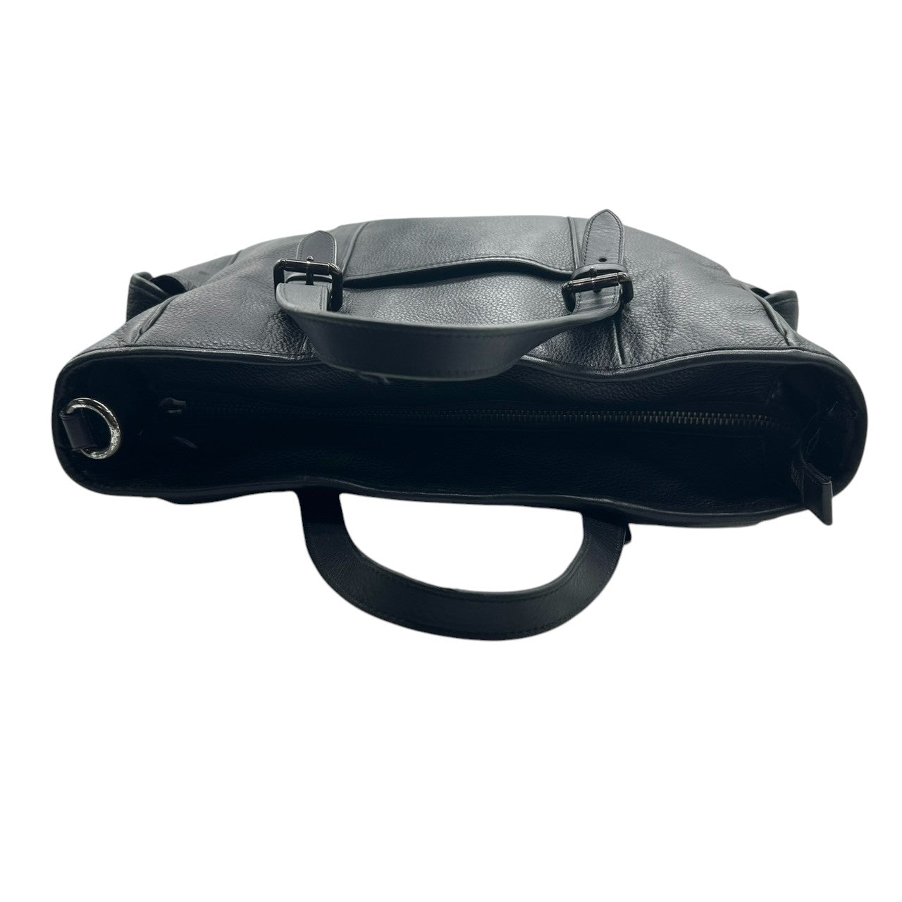 COACH コーチ フィールド トートバッグ CR324 ビジネスバッグ ブリーフケース A4収納可 自立可 大容量 本革 ペブルドレザー ブラック 黒 シルバー金具 メンズ 通勤通学 書類鞄 人気モデル クリーニング済み X