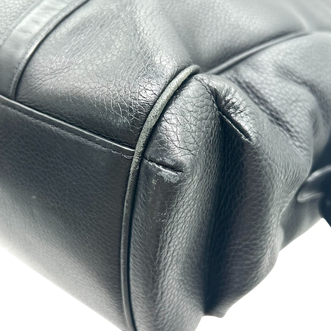 COACH コーチ フィールド トートバッグ CR324 ビジネスバッグ ブリーフケース A4収納可 自立可 大容量 本革 ペブルドレザー ブラック 黒 シルバー金具 メンズ 通勤通学 書類鞄 人気モデル クリーニング済み X