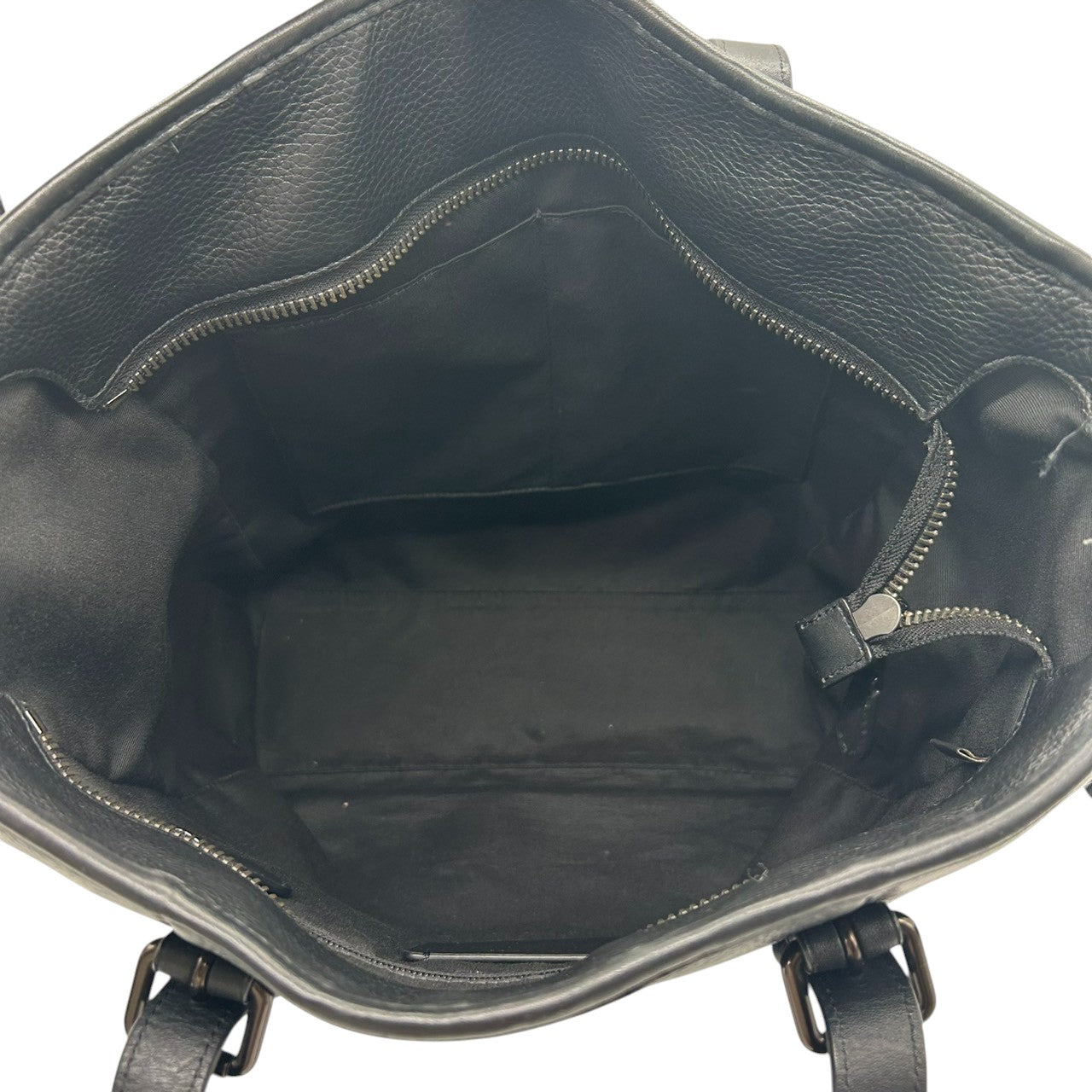 COACH コーチ フィールド トートバッグ CR324 ビジネスバッグ ブリーフケース A4収納可 自立可 大容量 本革 ペブルドレザー ブラック 黒 シルバー金具 メンズ 通勤通学 書類鞄 人気モデル クリーニング済み X