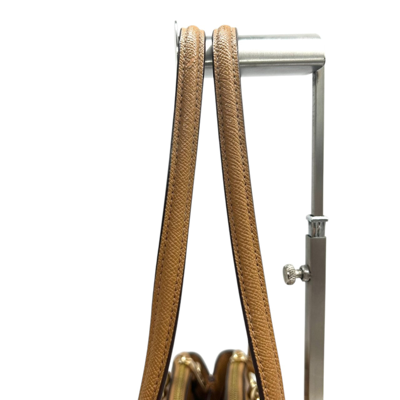 【未使用級/美品】COACH コーチ リリー キャリーオール 2WAY ハンドバッグ トートバッグ F76938 ワンショルダー 斜め掛け可 自立可 本革 クロスグレインレザー ブラウン キャメル系 レディース ビジネス 通勤通学 人気モデル s52