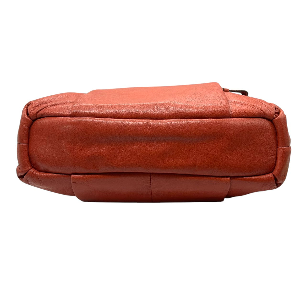 【美品】COACH コーチ 2WAY ショルダーバッグ ハンドバッグ F21762 ワンショルダー 斜め掛け可 A4収納可 大容量 本革 ペブルドレザー オレンジ レッド系 レディース エレガント カジュアル 通勤通学 人気モデル クリーニング済み s52