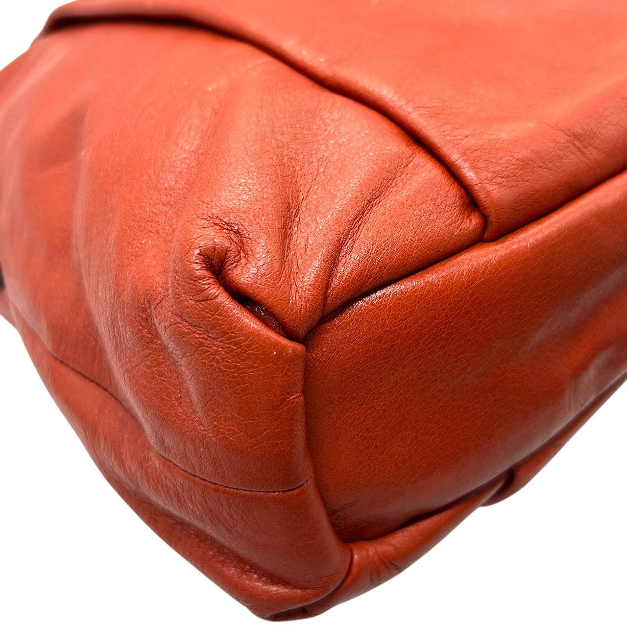 【美品】COACH コーチ 2WAY ショルダーバッグ ハンドバッグ F21762 ワンショルダー 斜め掛け可 A4収納可 大容量 本革 ペブルドレザー オレンジ レッド系 レディース エレガント カジュアル 通勤通学 人気モデル クリーニング済み s52