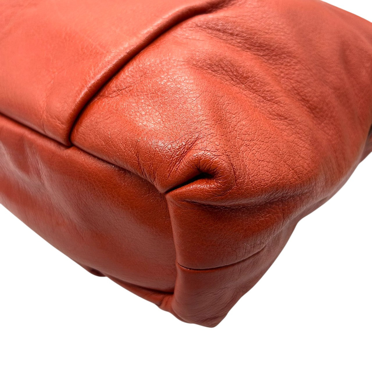 【美品】COACH コーチ 2WAY ショルダーバッグ ハンドバッグ F21762 ワンショルダー 斜め掛け可 A4収納可 大容量 本革 ペブルドレザー オレンジ レッド系 レディース エレガント カジュアル 通勤通学 人気モデル クリーニング済み s52