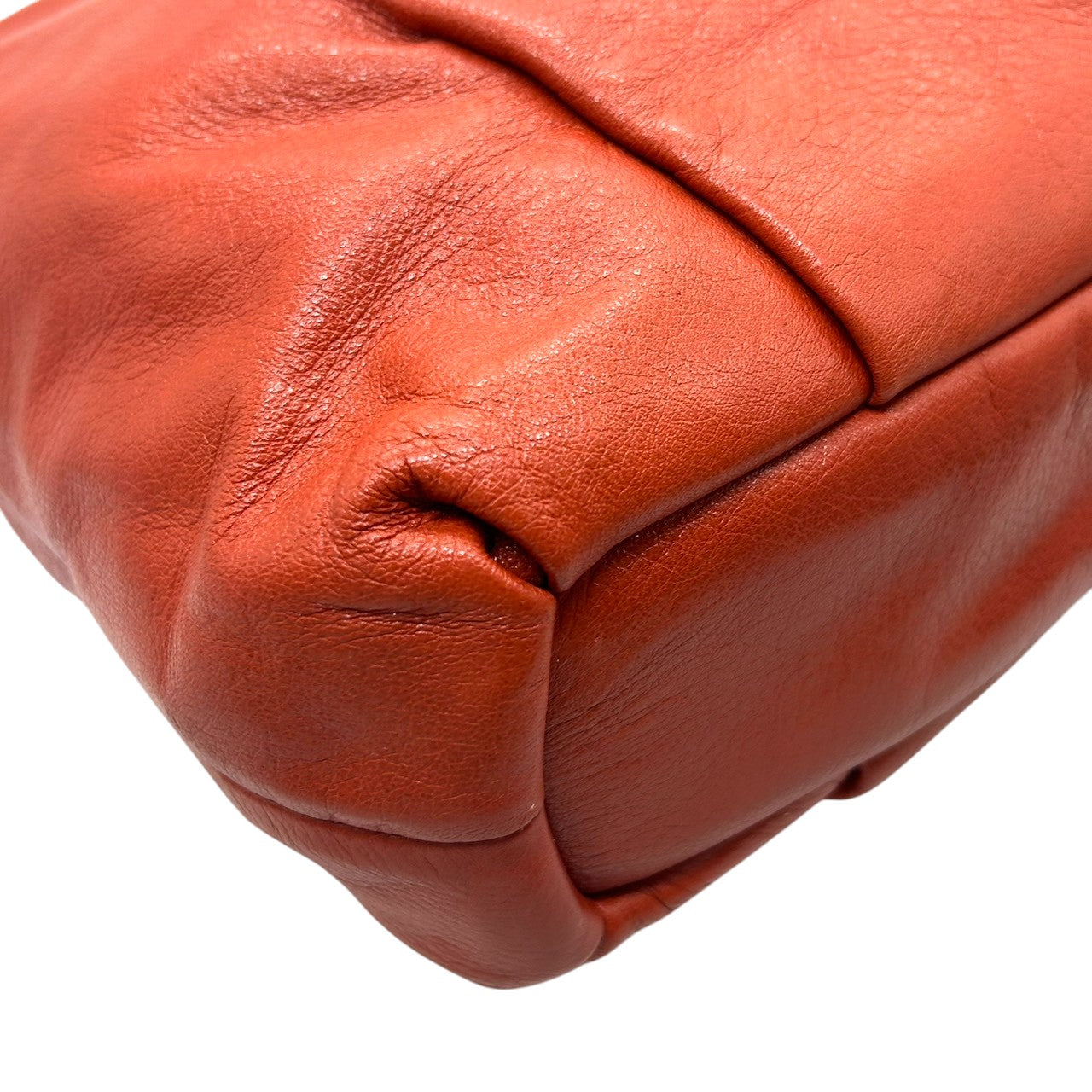 【美品】COACH コーチ 2WAY ショルダーバッグ ハンドバッグ F21762 ワンショルダー 斜め掛け可 A4収納可 大容量 本革 ペブルドレザー オレンジ レッド系 レディース エレガント カジュアル 通勤通学 人気モデル クリーニング済み s52