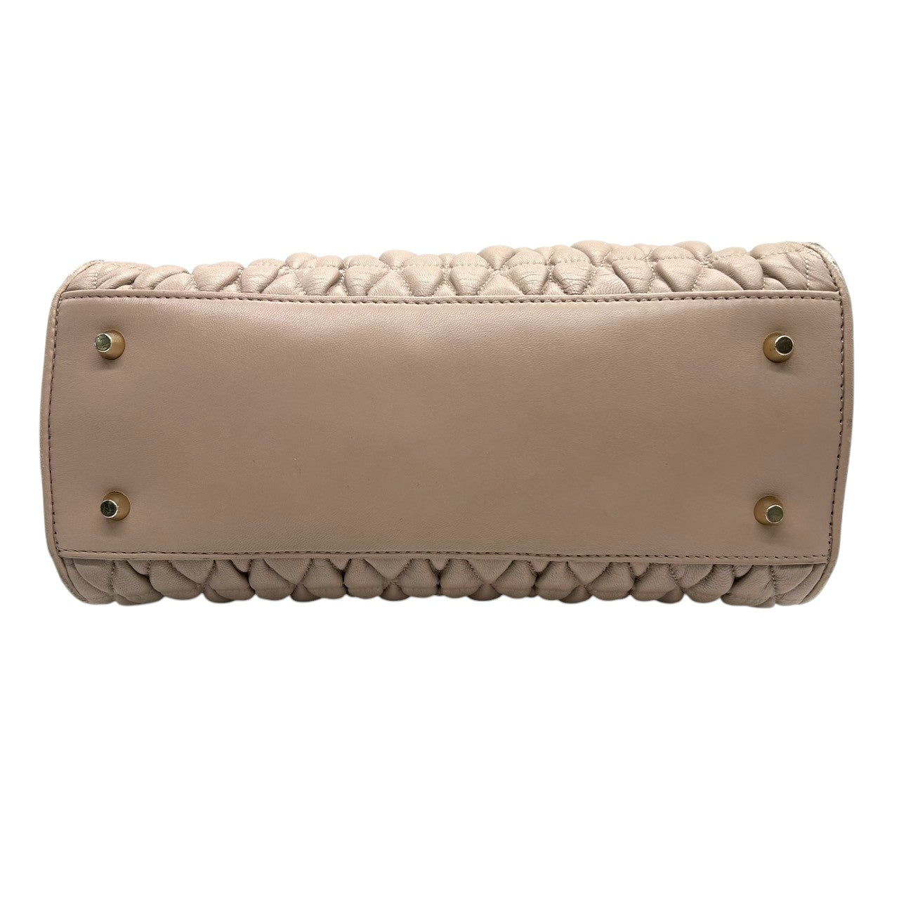 【FURLA】フルラ ハンドバッグ トートバッグ 自立可 キルティング 本革 レザー ピンクベージュ ダスティピンク系 ゴールド金具 レディース エレガント フェミニン 上品 大人可愛い ビジネス 通勤通学 パーティー お出かけ クリーニング済み H