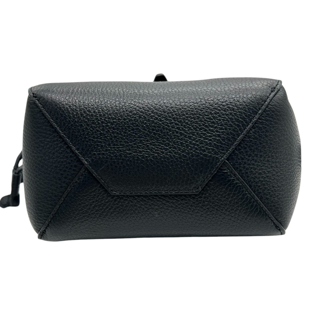 【未使用級/タグ付き】FURLA フルラ ネット ミニ 2WAY ハンドバッグ ショルダーバッグ ミニトート ドローストリング 自立可 斜め掛け可 ペブルドレザー ブラック ゴールド金具 レディース エレガント フェミニン 通勤通学 人気モデル s57