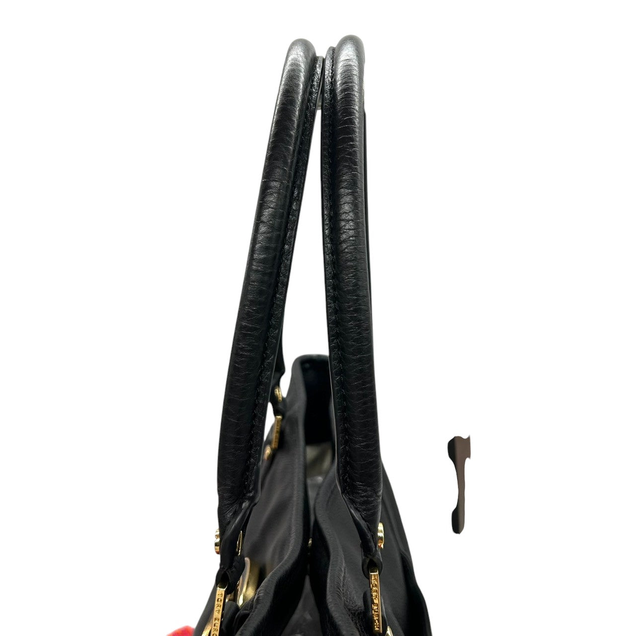 【美品/保存袋付】Tory Burch アマンダ 2WAY ハンドバッグ ショルダーバッグ 斜め掛け可 自立可 A4収納可 大容量 本革 ペブルドレザー ブラック 黒 デカロゴ レディース ビジネス 通勤通学 人気モデル クリーニング済み s54