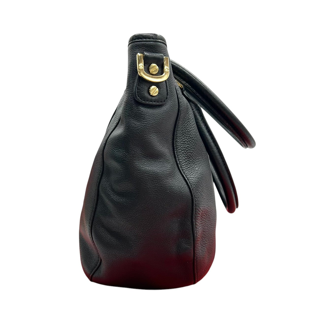 【美品/保存袋付】Tory Burch アマンダ 2WAY ハンドバッグ ショルダーバッグ 斜め掛け可 自立可 A4収納可 大容量 本革 ペブルドレザー ブラック 黒 デカロゴ レディース ビジネス 通勤通学 人気モデル クリーニング済み s54