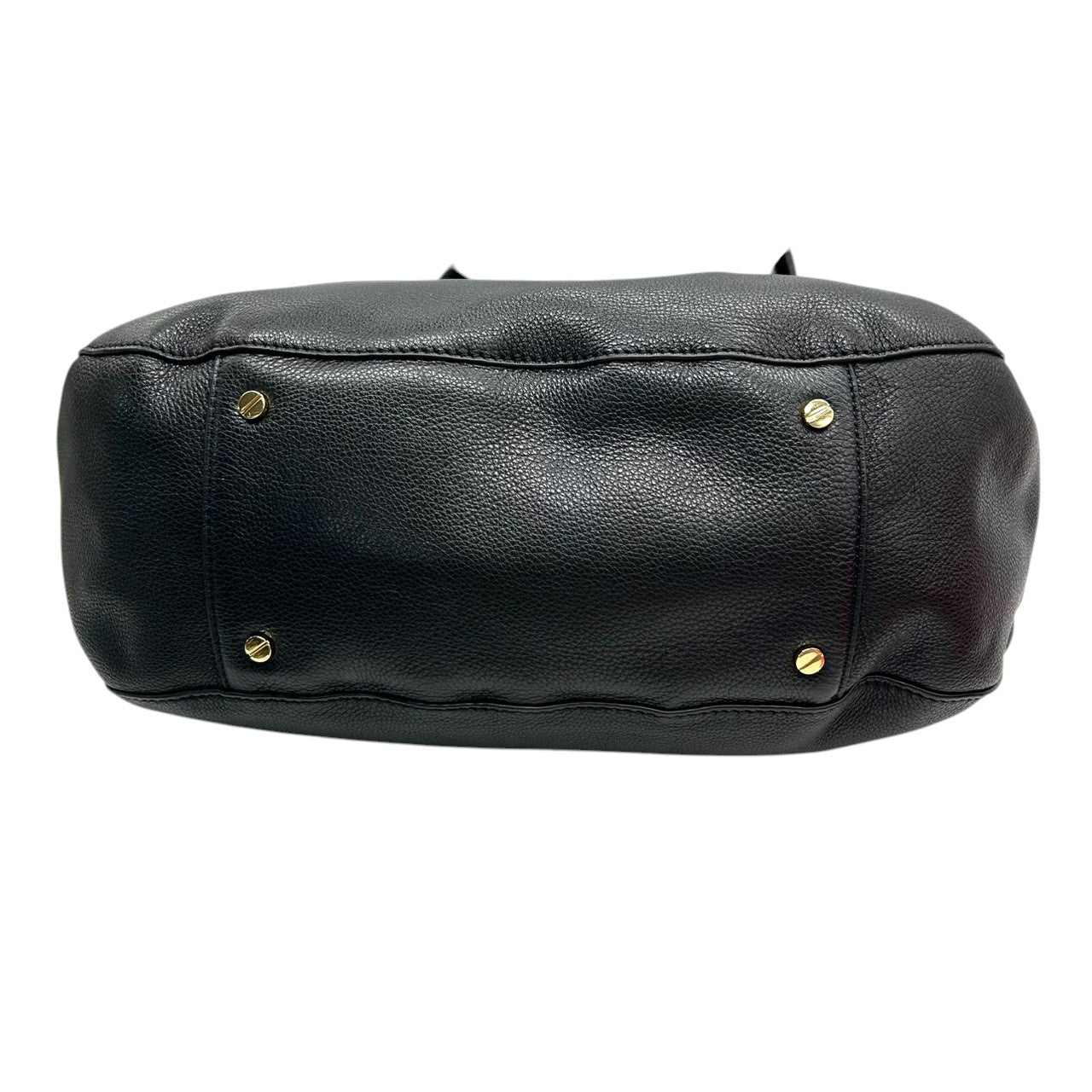 【美品/保存袋付】Tory Burch アマンダ 2WAY ハンドバッグ ショルダーバッグ 斜め掛け可 自立可 A4収納可 大容量 本革 ペブルドレザー ブラック 黒 デカロゴ レディース ビジネス 通勤通学 人気モデル クリーニング済み s54