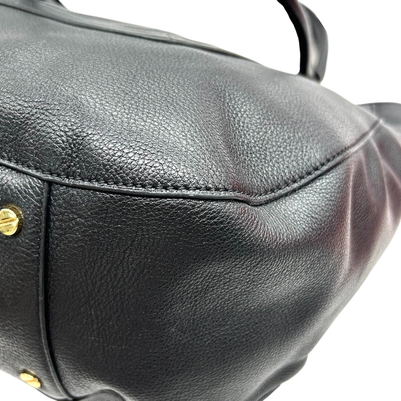 【美品/保存袋付】Tory Burch アマンダ 2WAY ハンドバッグ ショルダーバッグ 斜め掛け可 自立可 A4収納可 大容量 本革 ペブルドレザー ブラック 黒 デカロゴ レディース ビジネス 通勤通学 人気モデル クリーニング済み s54