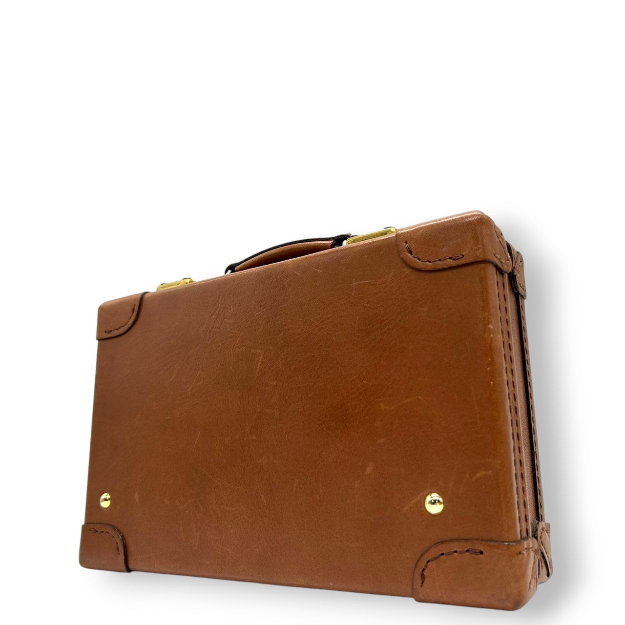 【SILVER LAKE CLUB】シルバーレイククラブ トランクケース ミニトランク アタッシュケース 本革 レザー ブラウン ゴールド金具 メンズ レディース ユニセックス ヴィンテージ レトロ クラシック インテリア 日本製 人気ブランド s74