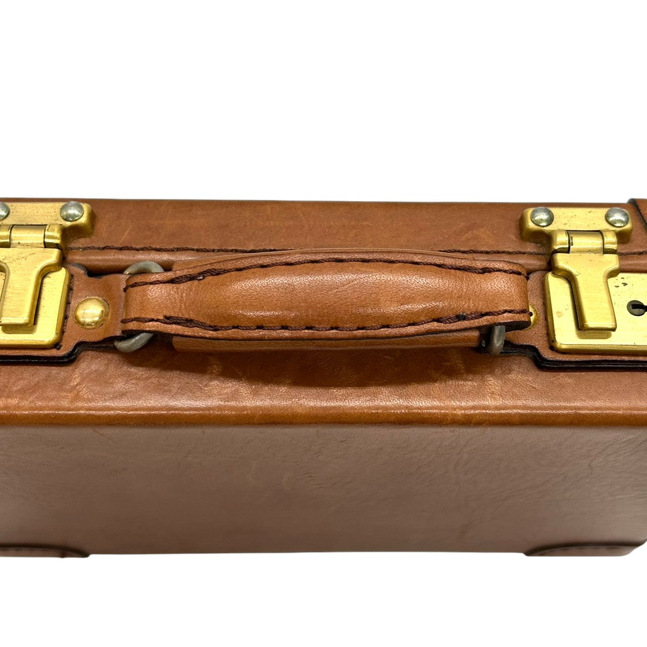 【SILVER LAKE CLUB】シルバーレイククラブ トランクケース ミニトランク アタッシュケース 本革 レザー ブラウン ゴールド金具 メンズ レディース ユニセックス ヴィンテージ レトロ クラシック インテリア 日本製 人気ブランド s74
