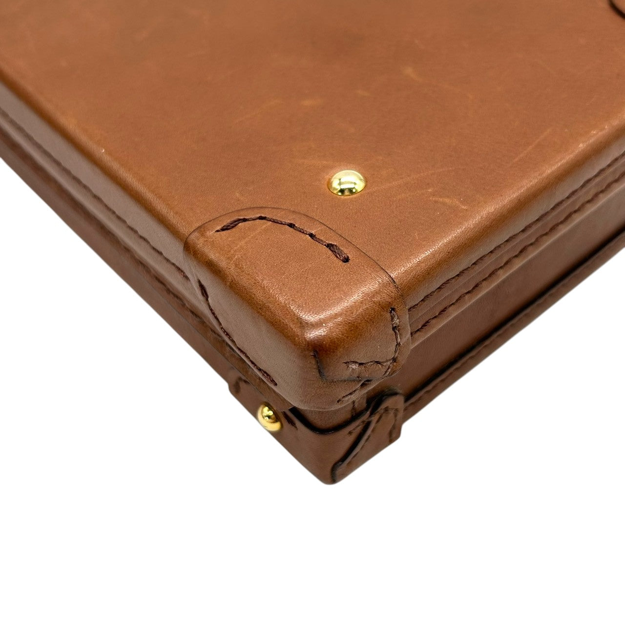 【SILVER LAKE CLUB】シルバーレイククラブ トランクケース ミニトランク アタッシュケース 本革 レザー ブラウン ゴールド金具 メンズ レディース ユニセックス ヴィンテージ レトロ クラシック インテリア 日本製 人気ブランド s74